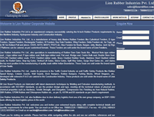 Tablet Screenshot of lionrubber.com